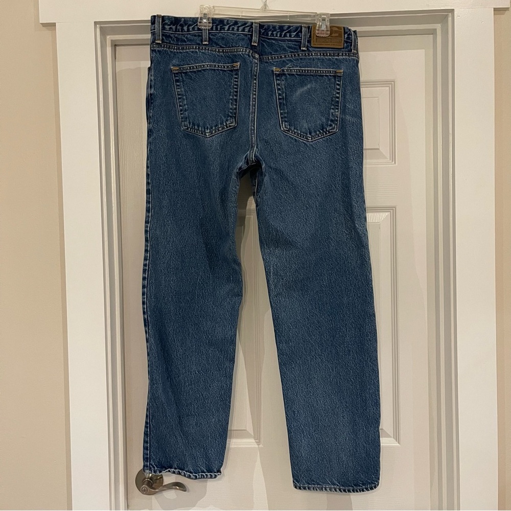 Diamond Gusset Relaxed Fit Jean Size 40x32 medium wash - Picture 2 of 8
